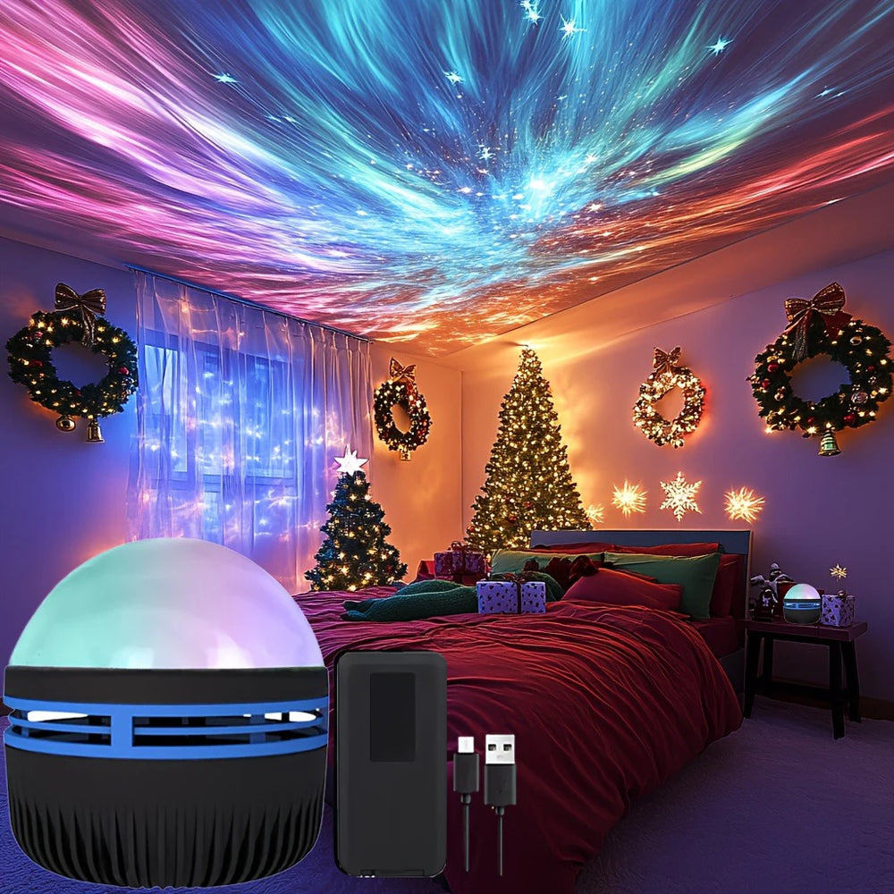 Aurora Northern Lights Projector – LED Galaxy Night Light | Laymston
