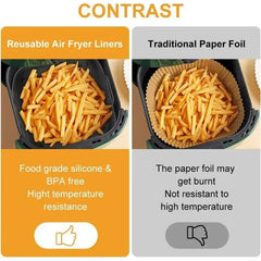 Silicone Air Fryer Liner – Reusable Non-Stick Pot (20CM)