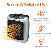 Mini Electric Heater – Wall Mounted PTC Ceramic | Laymston