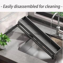 Wall-Mounted Stainless Steel Kitchen Utensil Organizer
