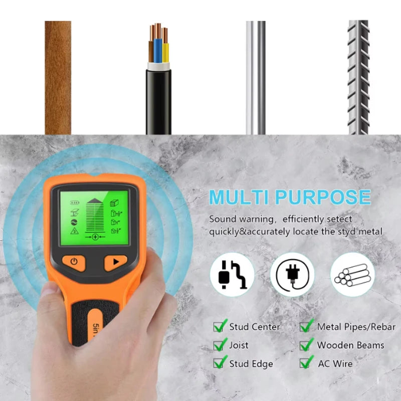 5-in-1 Stud Finder – Electronic Wall Scanner