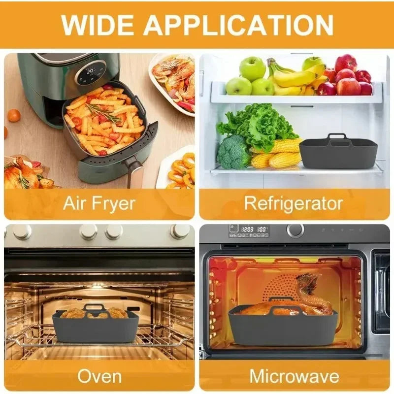 Silicone Air Fryer Liner – Reusable Non-Stick Pot (20CM)