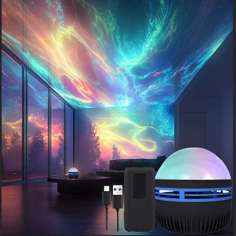 Aurora Northern Lights Projector – LED Galaxy Night Light | Laymston