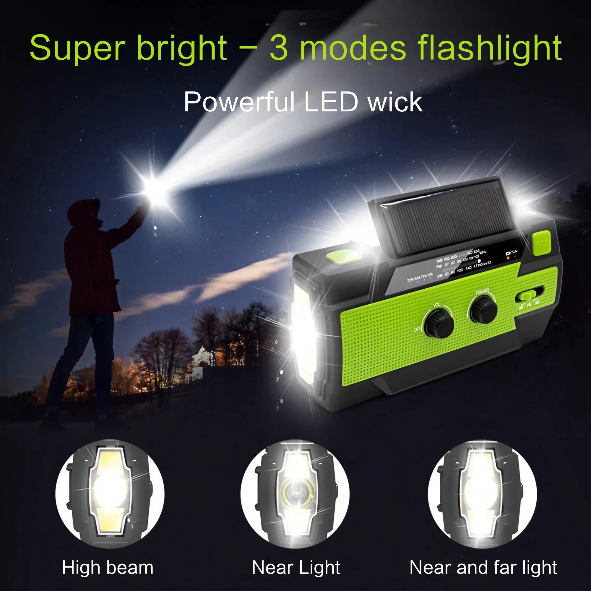 Portable Solar Emergency Survival Radio