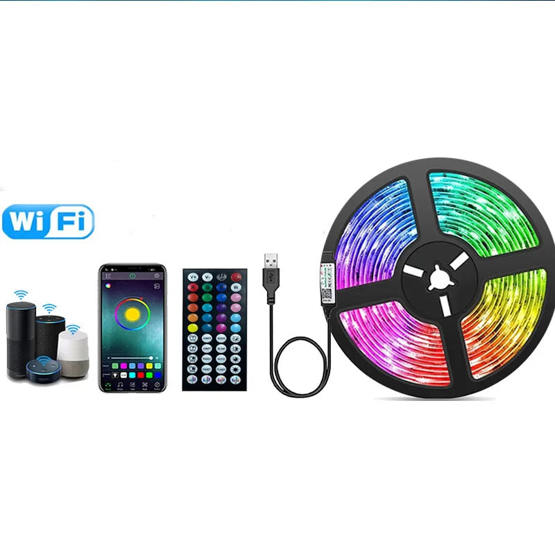 RGB LED Strip Lights – Music Sync Color Changing