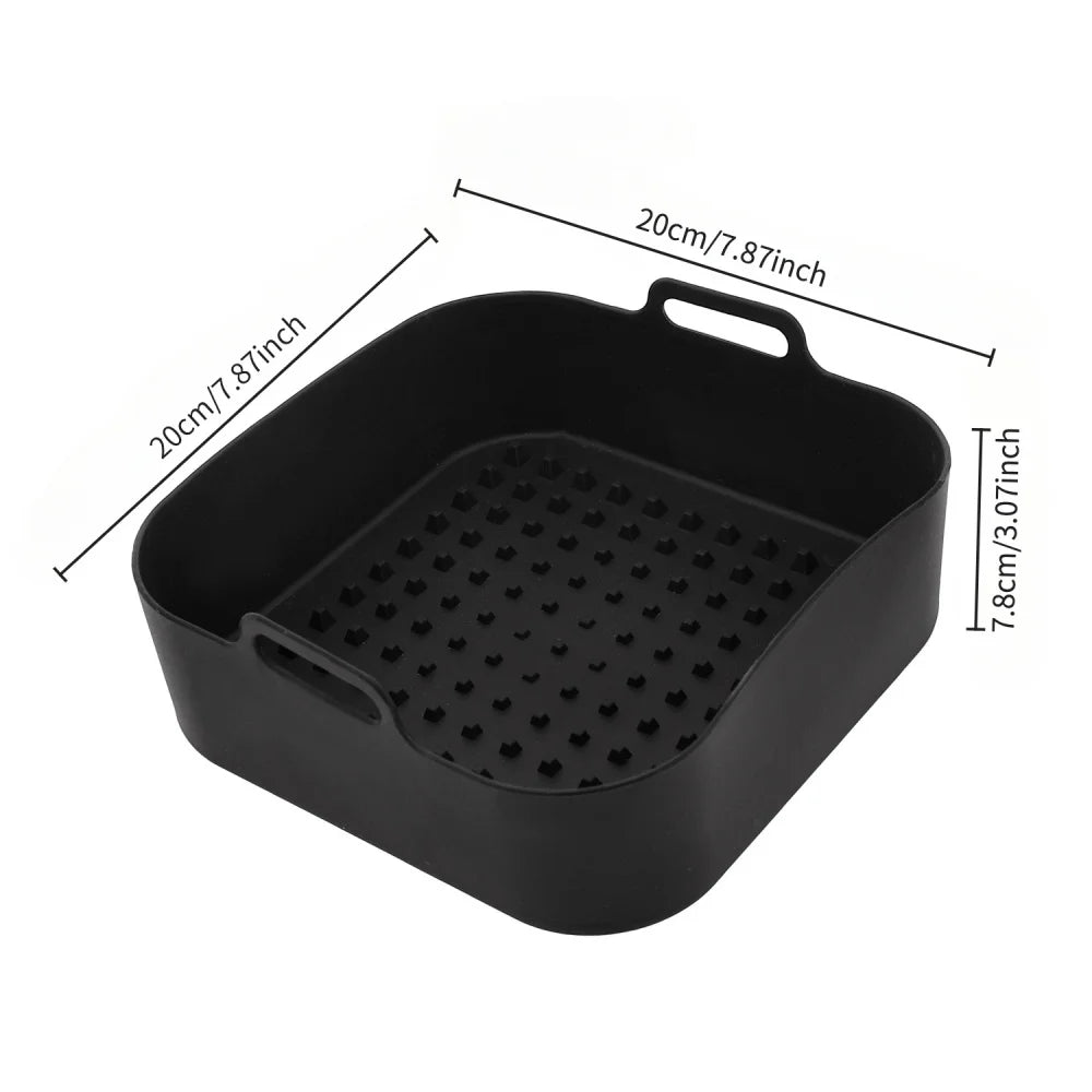 Silicone Air Fryer Liner – Reusable Non-Stick Pot (20CM)