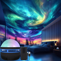 Aurora Northern Lights Projector – LED Galaxy Night Light | Laymston