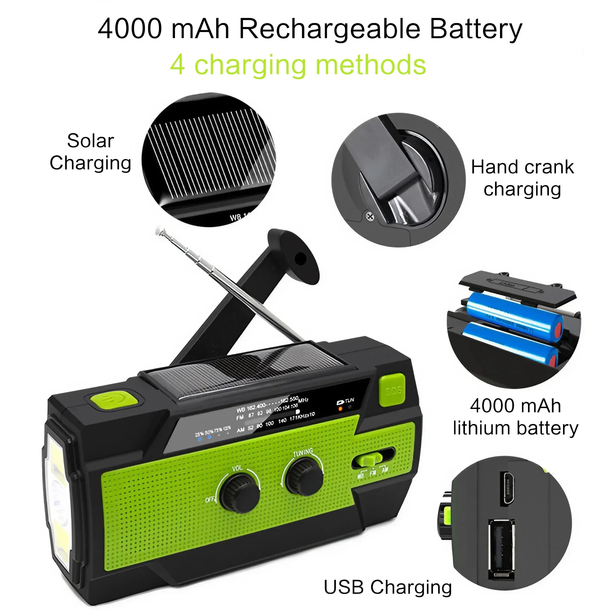 Portable Solar Emergency Survival Radio
